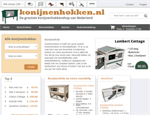 Tablet Screenshot of konijnenhokken.nl